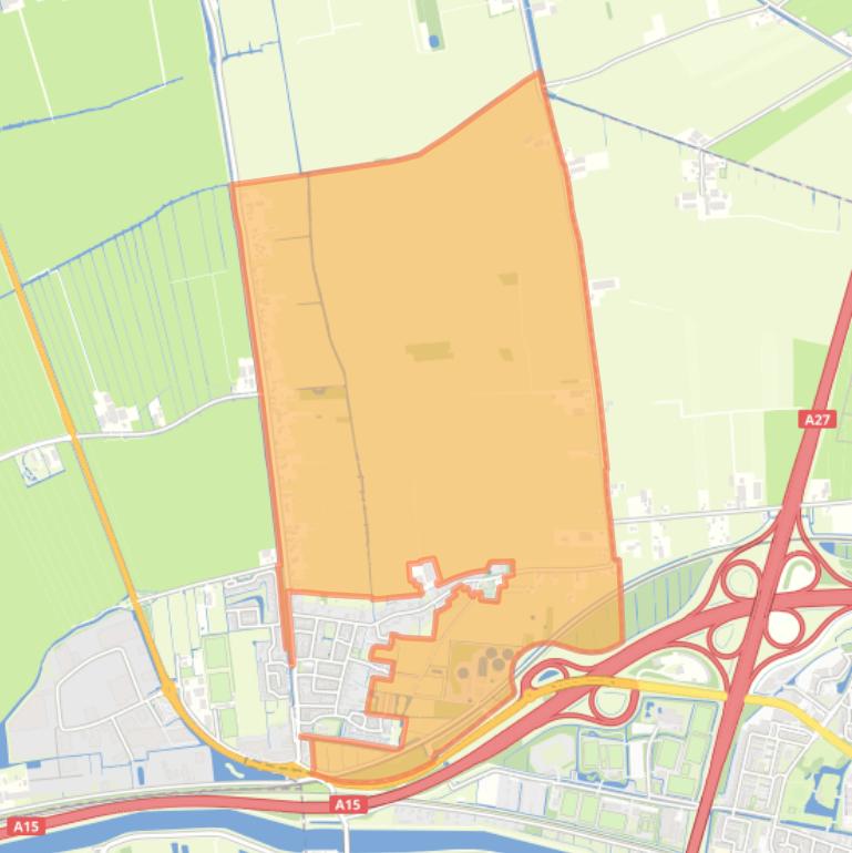 Kaart van de buurt Schelluinen-Buitengebied-Noordoost.