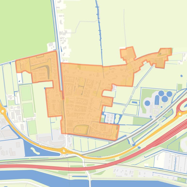 Kaart van de buurt Schelluinen-Dorp.