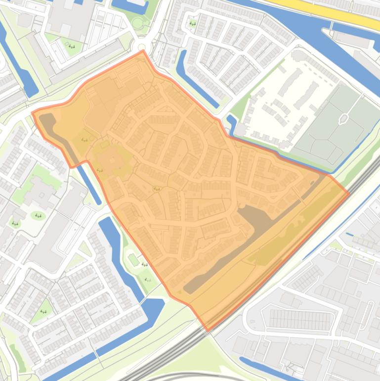 Kaart van de buurt Schelpenhoek.