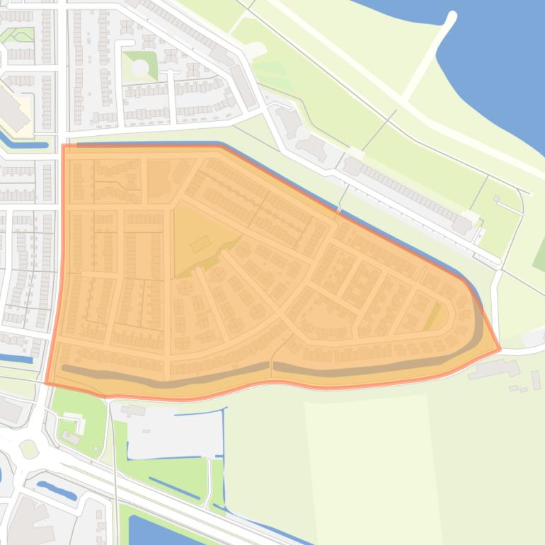 Kaart van de buurt Schenkel-Zuidoost.