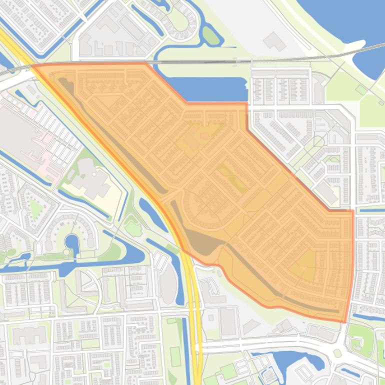 Kaart van de buurt Schenkel-Zuidwest.