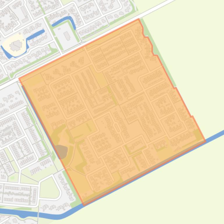 Kaart van de buurt Schepenwijk.