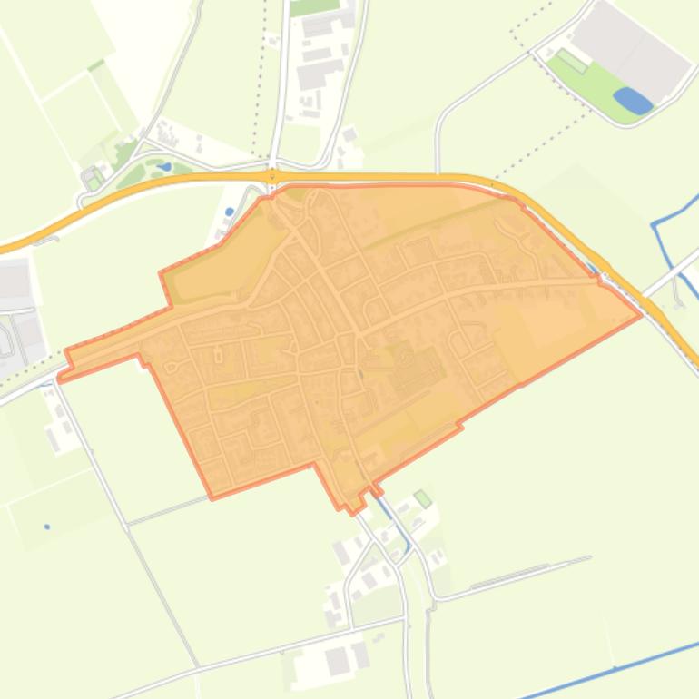 Kaart van de buurt Scherpenisse.