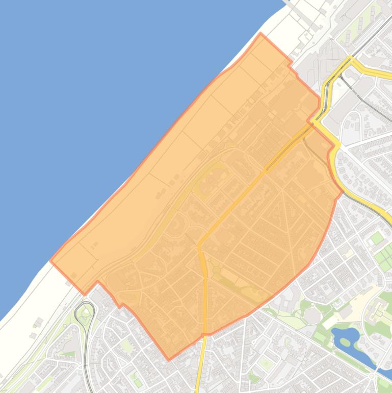 Kaart van de buurt Scheveningen Badplaats.