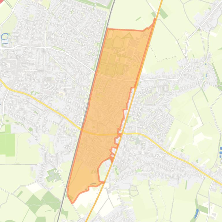 Kaart van de buurt Schilberg.