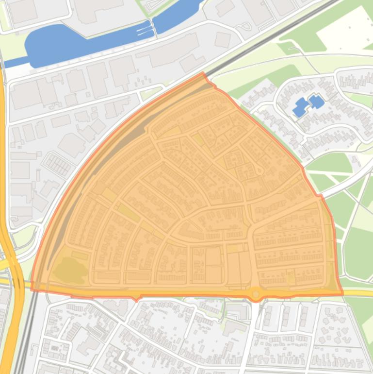 Kaart van de Schildersbuurt.