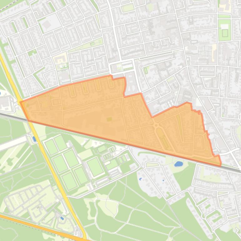 Kaart van de Schildersbuurt.