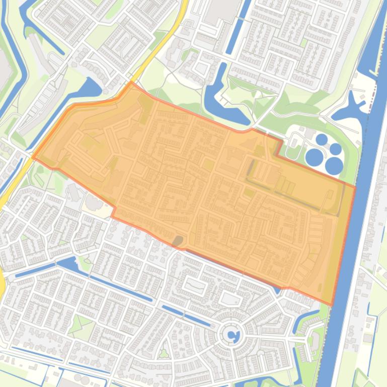 Kaart van de Schildersbuurt.