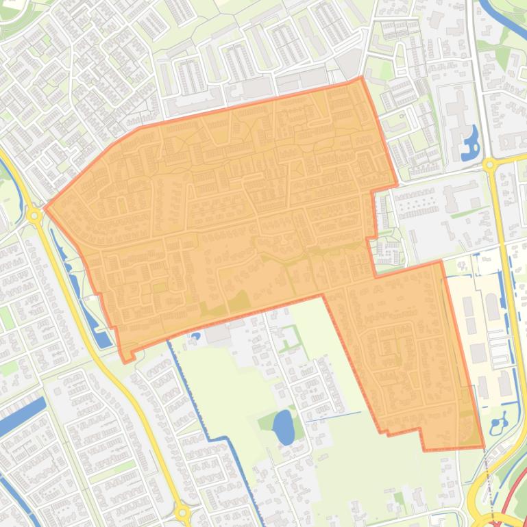 Kaart van de Schildersbuurt.