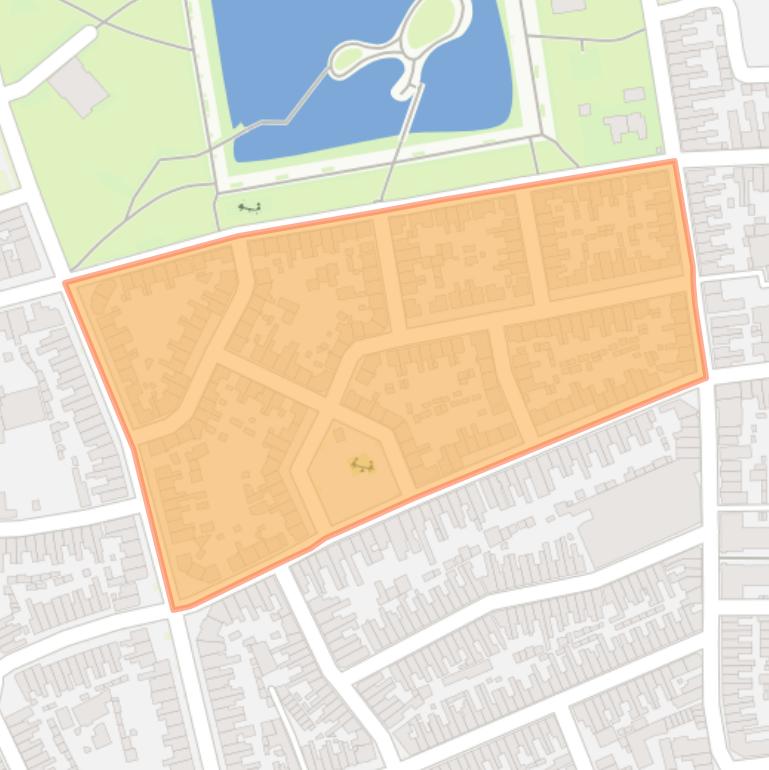 Kaart van de Schildersbuurt Noord.