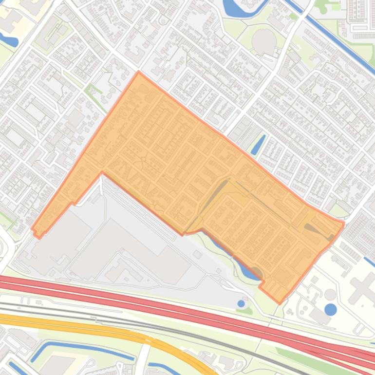 Kaart van de Schildersbuurt.