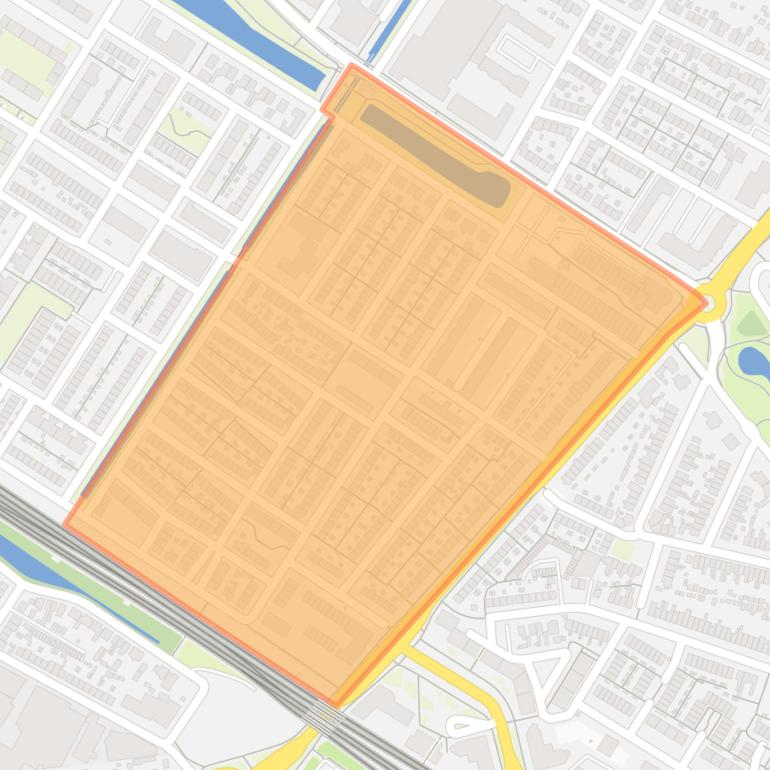 Kaart van de Schildersbuurt.