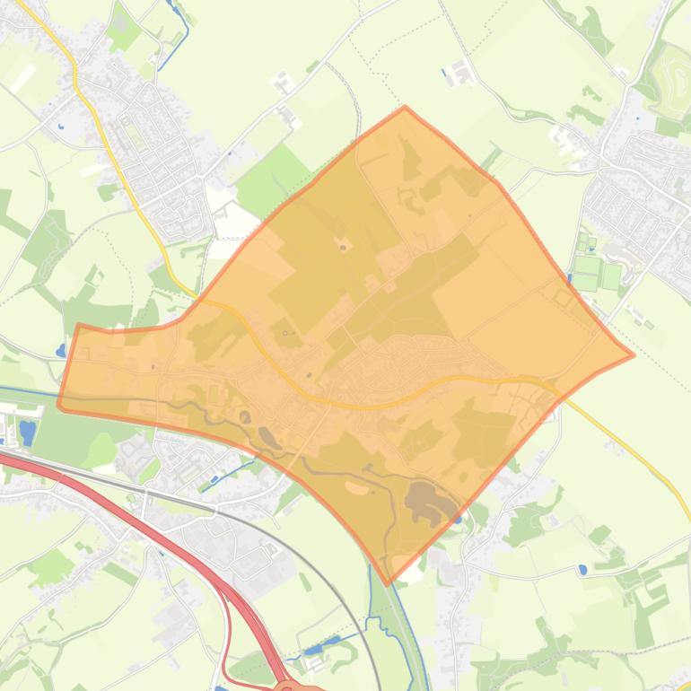 Kaart van de buurt Schinnen.