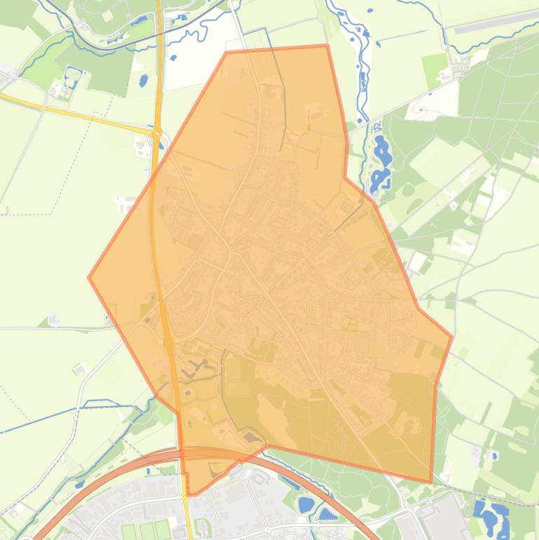 Kaart van de buurt Schinveld.