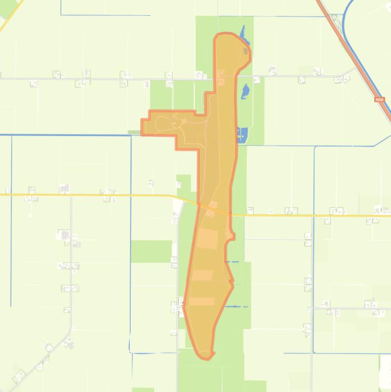 Kaart van de buurt Schokland-woonkern.