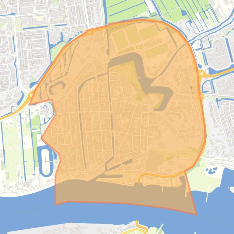 Kaart van de buurt Schoonhoven-Oude Stad.