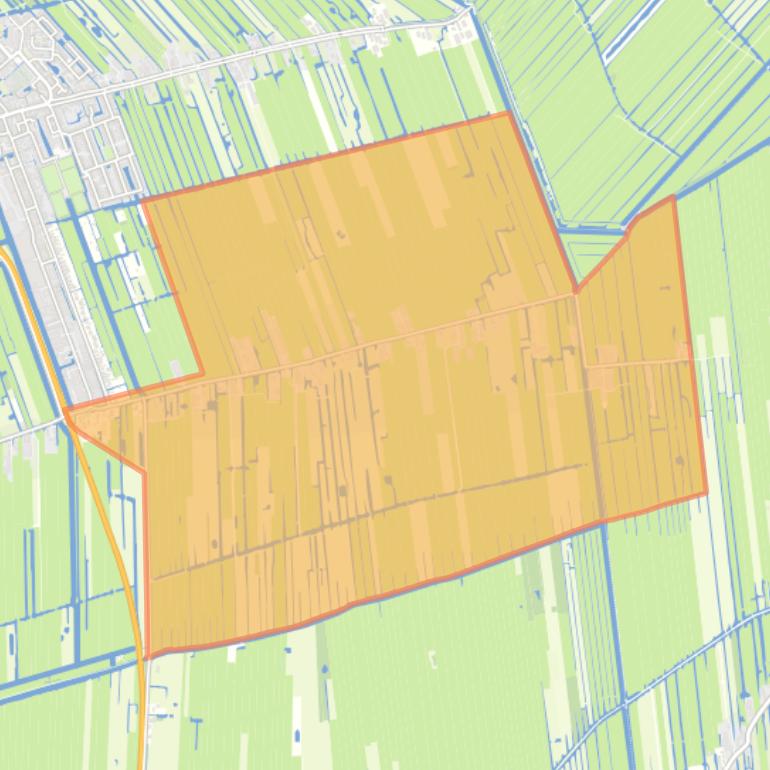 Kaart van de buurt Schoonouwen.