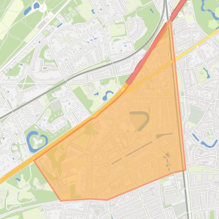 Kaart van de buurt Schoonveld.