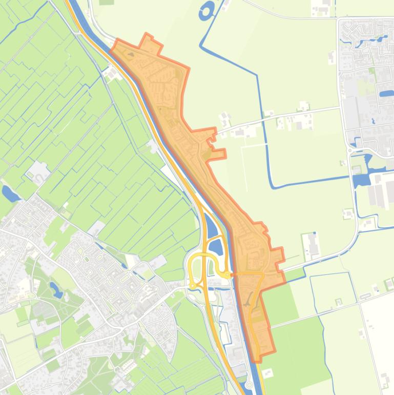 Kaart van de buurt Schoorldam.