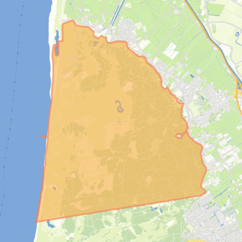 Kaart van de buurt Schoorlse Duinen.