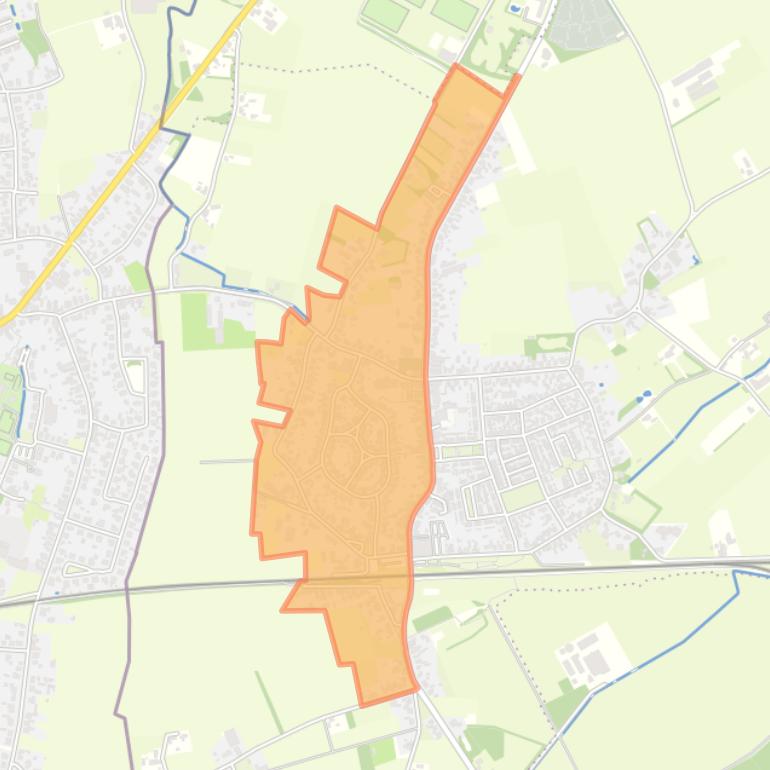 Kaart van de buurt Schoot-West.