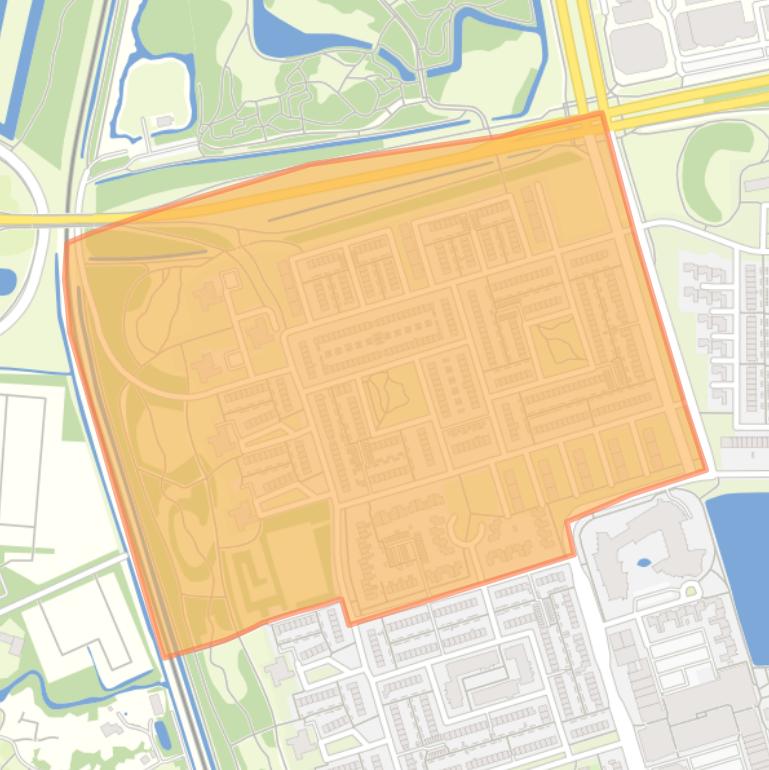 Kaart van de Schouten en Schepenenbuurt.