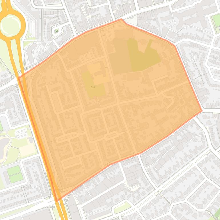 Kaart van de buurt Schouwbroek.