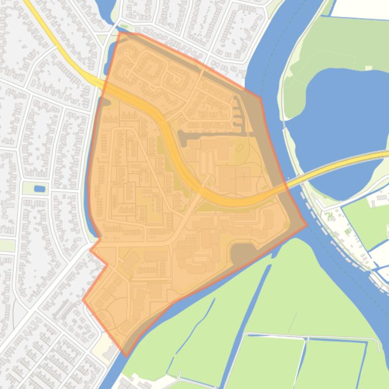 Kaart van de buurt Schouwbroekerpolder.