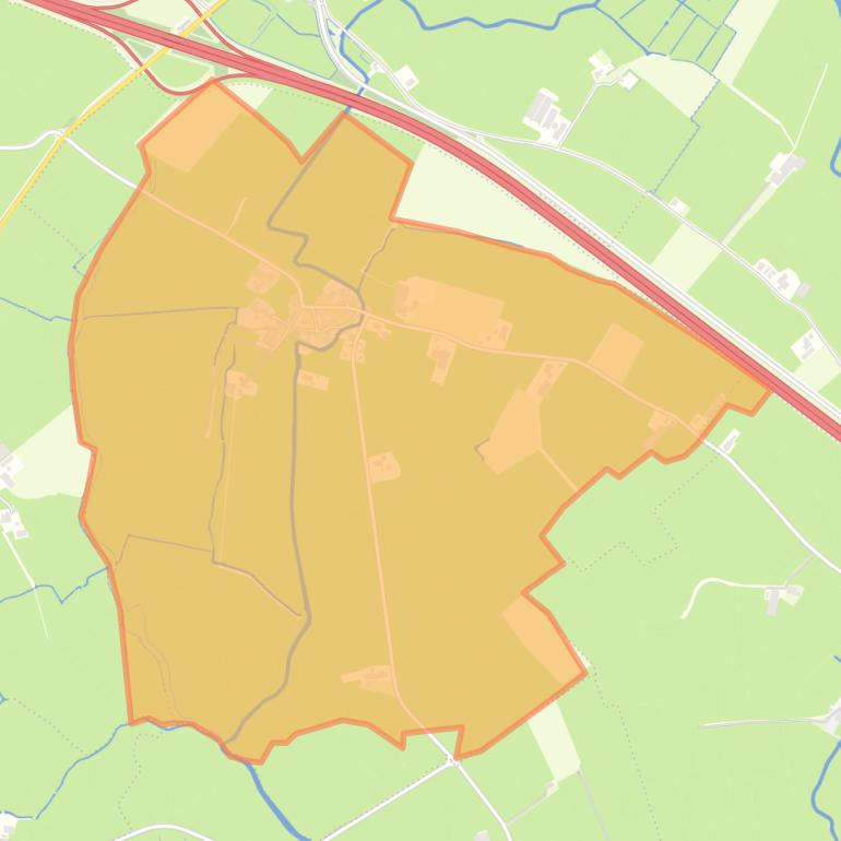 Kaart van de buurt Schraard.