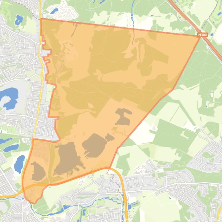 Kaart van de buurt Schrieversheide.