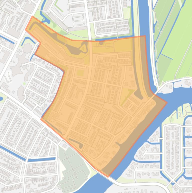 Kaart van de Schrijversbuurt.