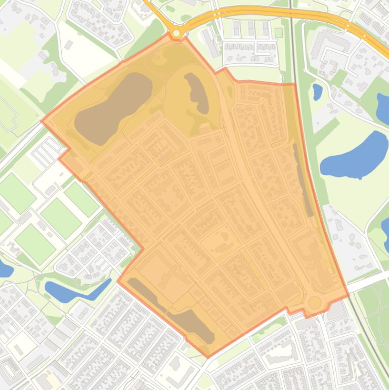 Kaart van de Schrijversbuurt.