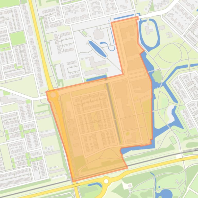 Kaart van de Schrijversbuurt.