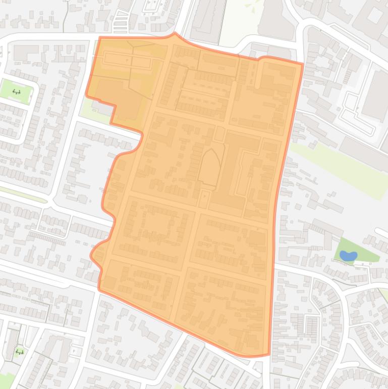 Kaart van de Schrijversbuurt.