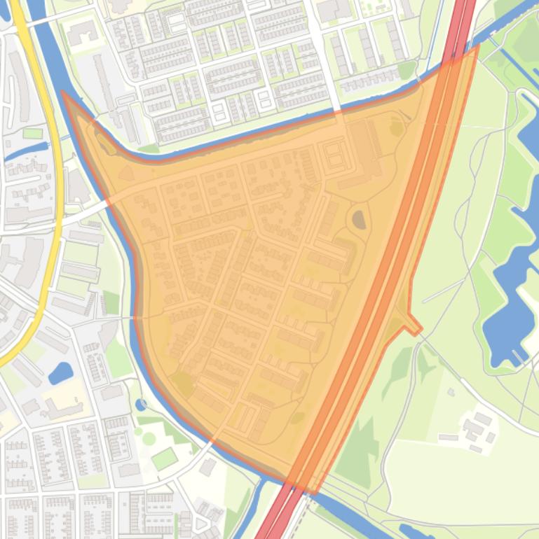 Kaart van de buurt Schuilenburg-Zuid.