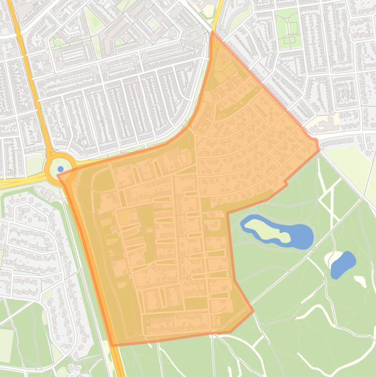 Kaart van de buurt Schuttersbosch.