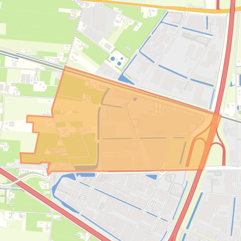 Kaart van de buurt Schuttersveld-Noord.