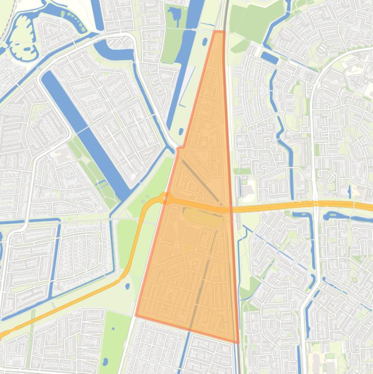 Kaart van de buurt Schuytgraaf-Centrum.