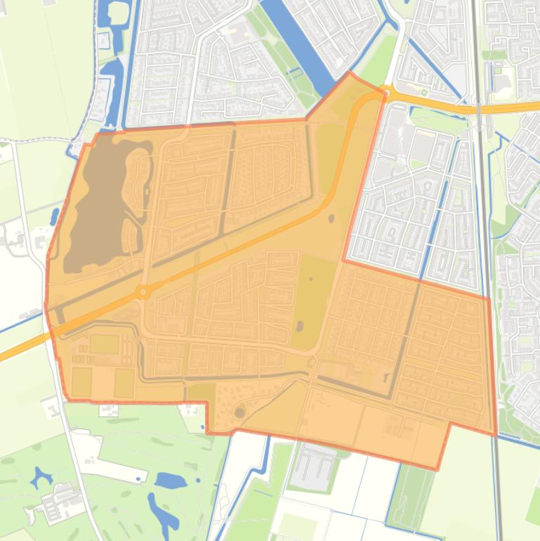 Kaart van de buurt Schuytgraaf-Zuid.