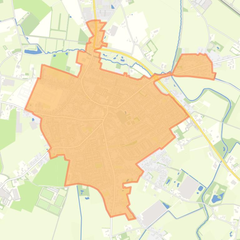 Kaart van de buurt Sevenum.