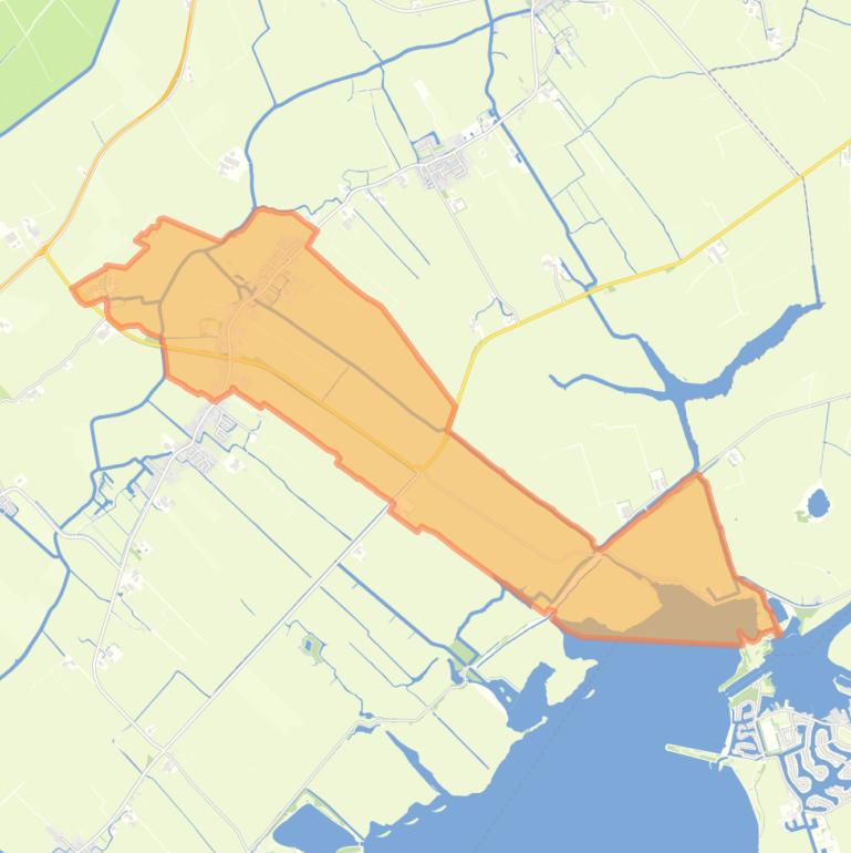 Kaart van de buurt Sibrandabuorren.