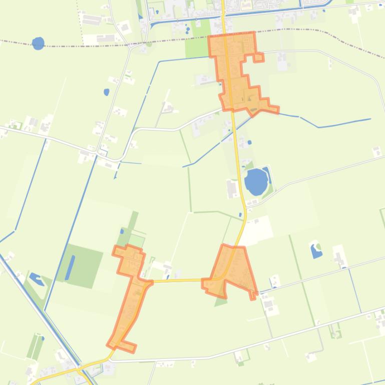 Kaart van de buurt Siegerswoude-Kom.