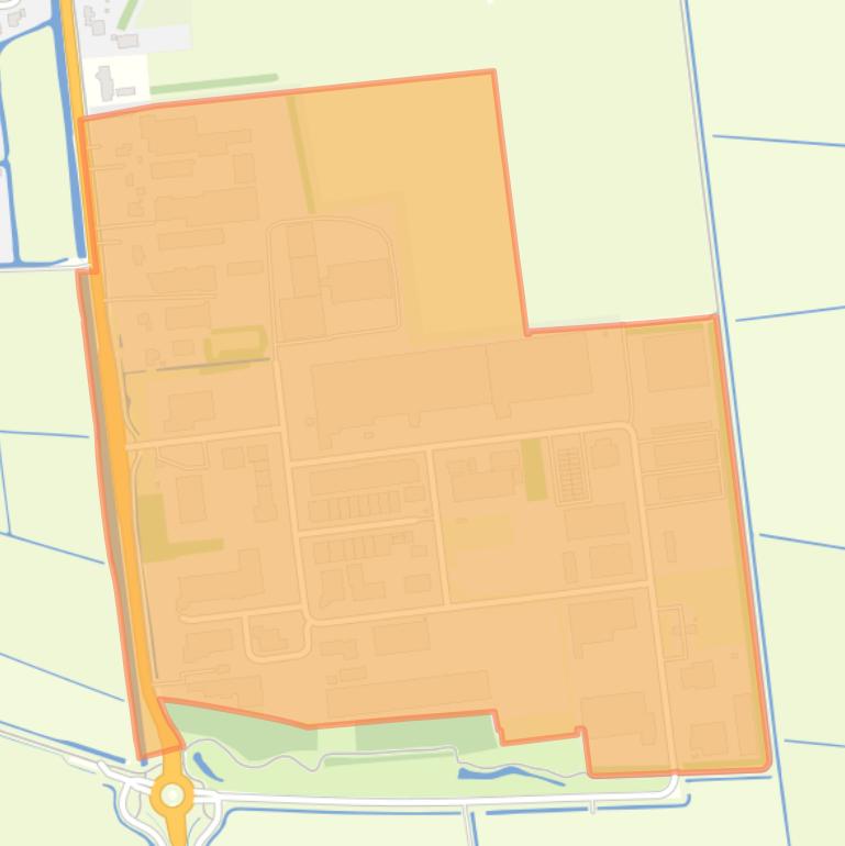Kaart van de buurt Sint Annaparochie Bedrijventerrein de Wissel.