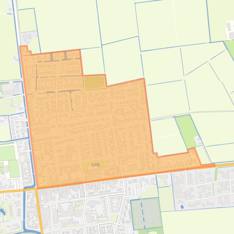 Kaart van de buurt Sint Annaparochie Noordoost.