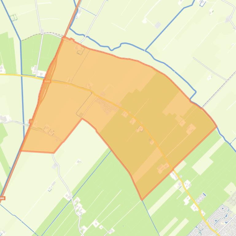 Kaart van de buurt Sint Annen.