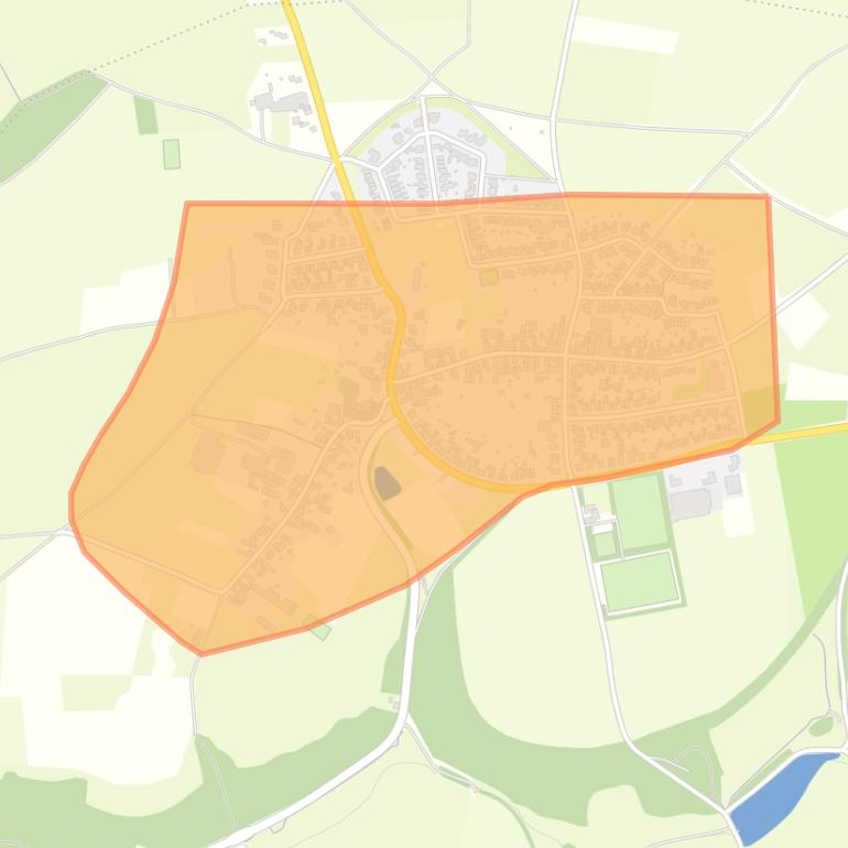 Kaart van de buurt Sint Geertruid.