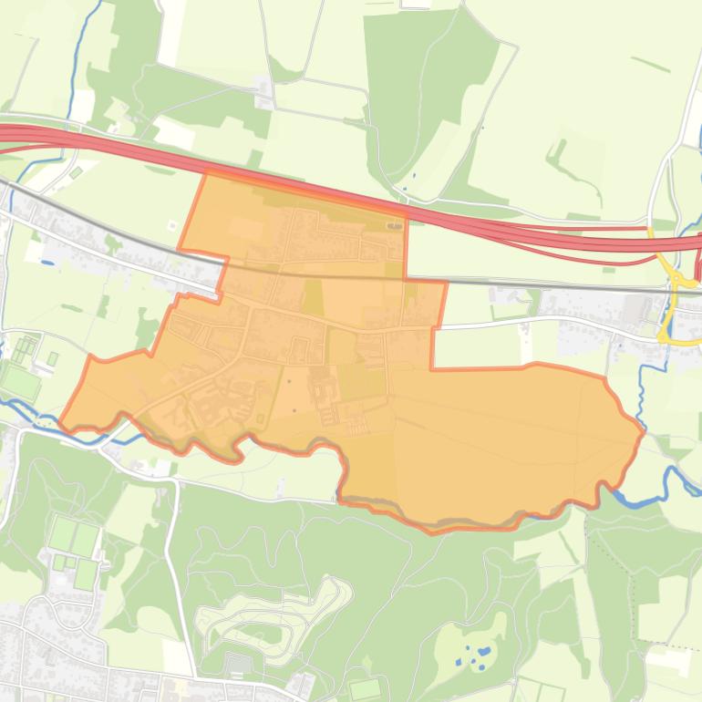 Kaart van de buurt Sint Gerlach.