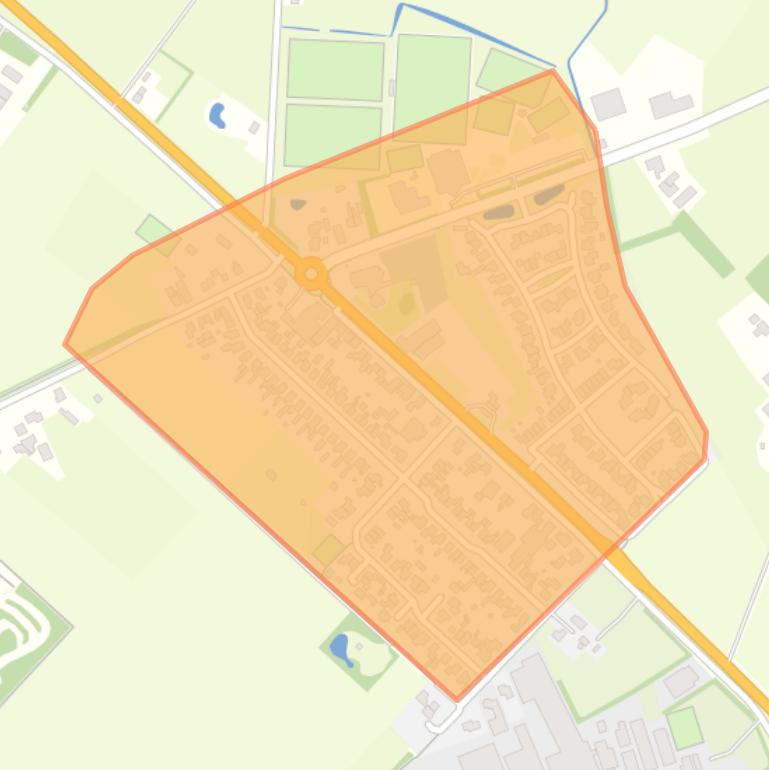 Kaart van de buurt Sint Isidorushoeve kern.