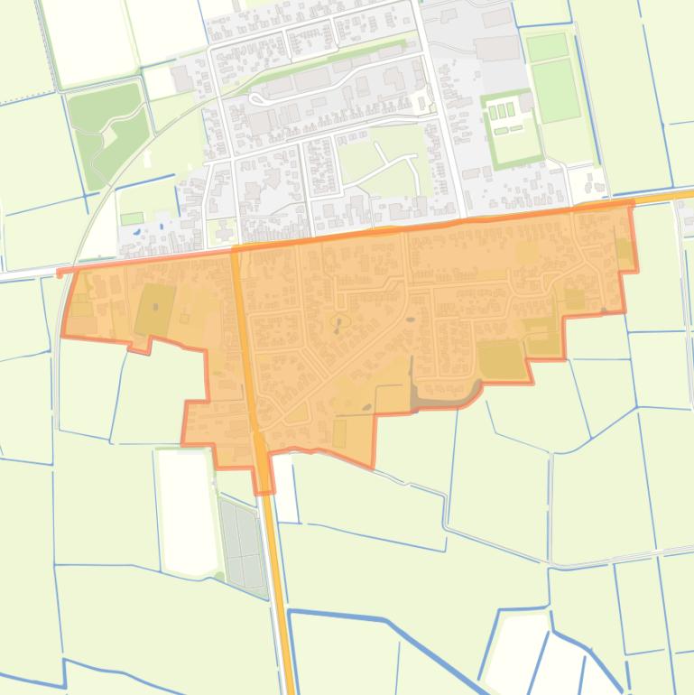 Kaart van de buurt Sint Jacobiparochie Zuid.