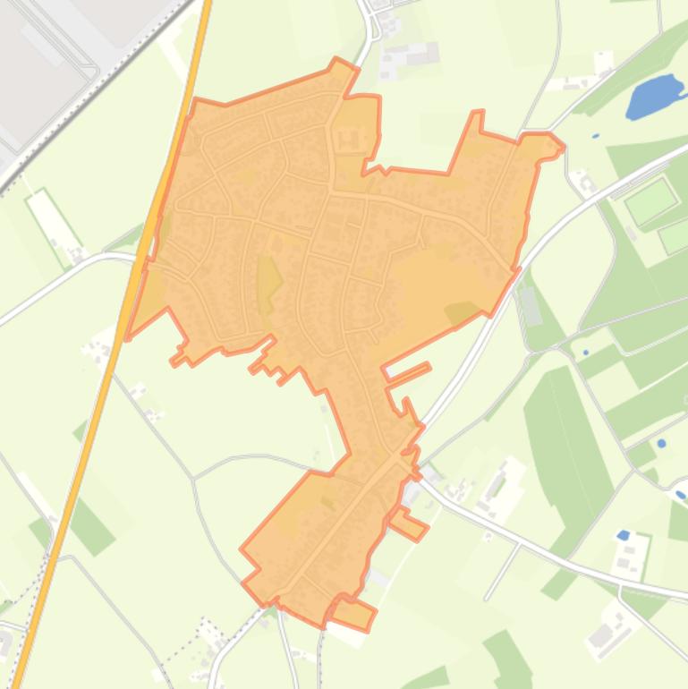 Kaart van de buurt Sint Joost.